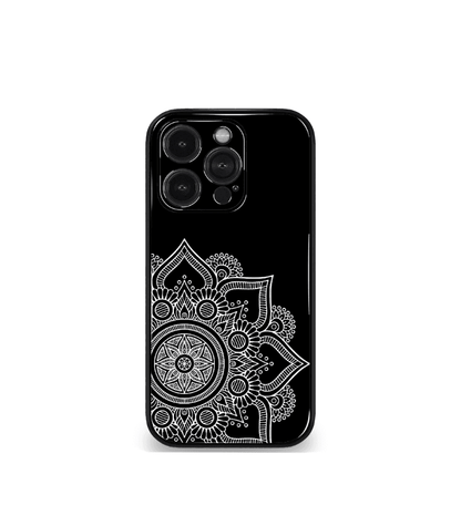 Black Mandala art Premium Phone Case