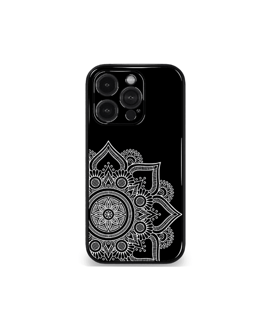 Black Mandala art Premium Phone Case