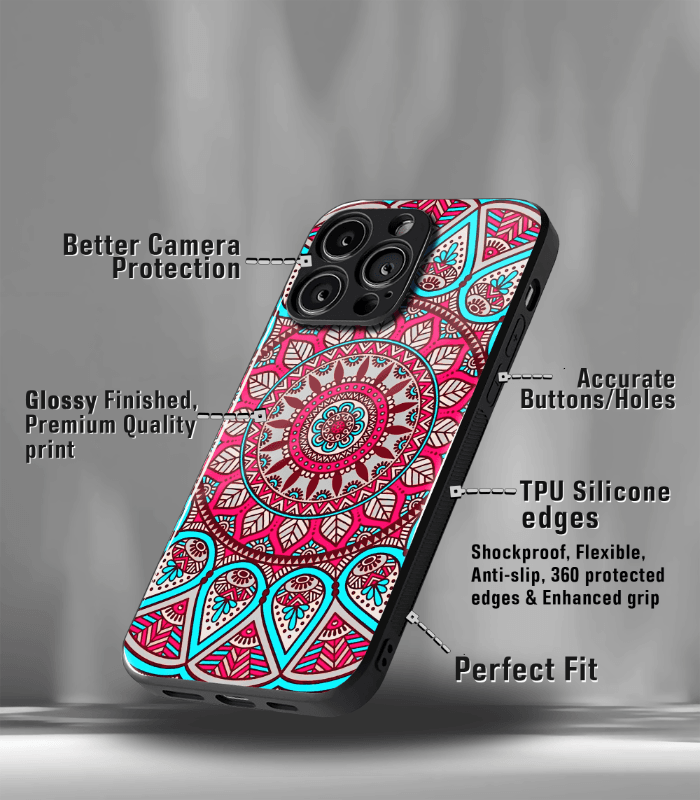 mandala art premium phone case