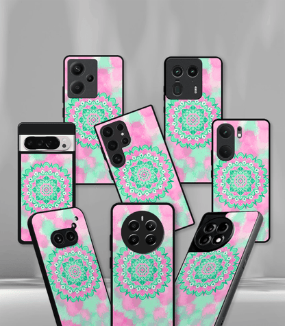 PinkMandala art Premium Phone Case