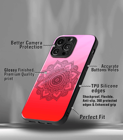 Red & Pink Mandala art Premium Phone Case
