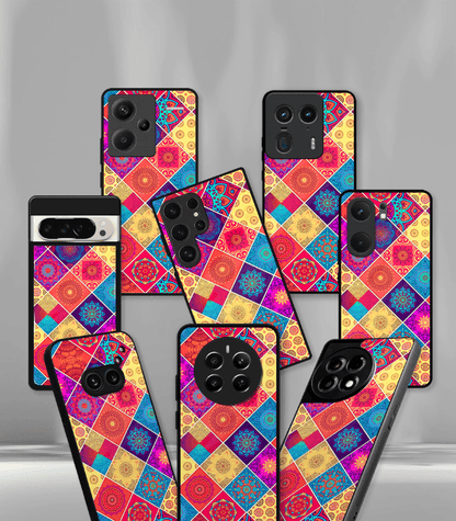 Colorfu Aztec Mandala art Premium Phone Case