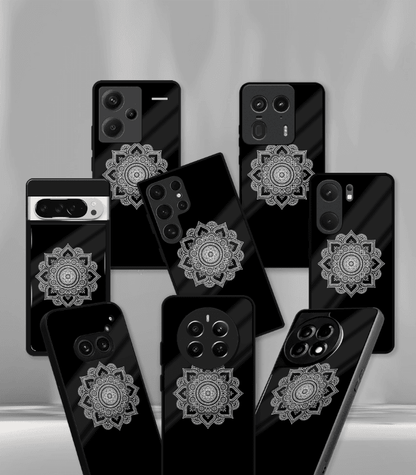 Black Mandala art Premium Phone Case