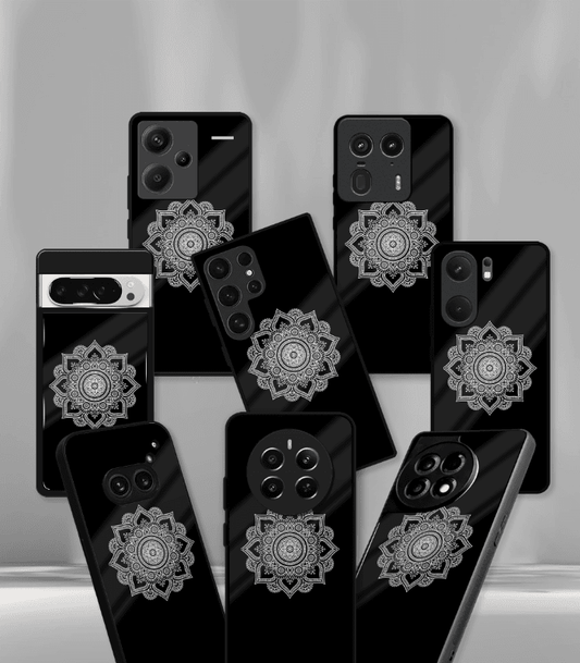 Black Mandala art Premium Phone Case