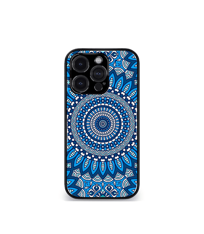Blue Mandala art Premium Phone Case