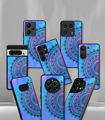 Blue Mandala art Premium Phone Case