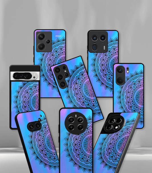 Blue Mandala art Premium Phone Case