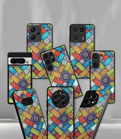Colorful Aztec Mandala art Premium Phone Case