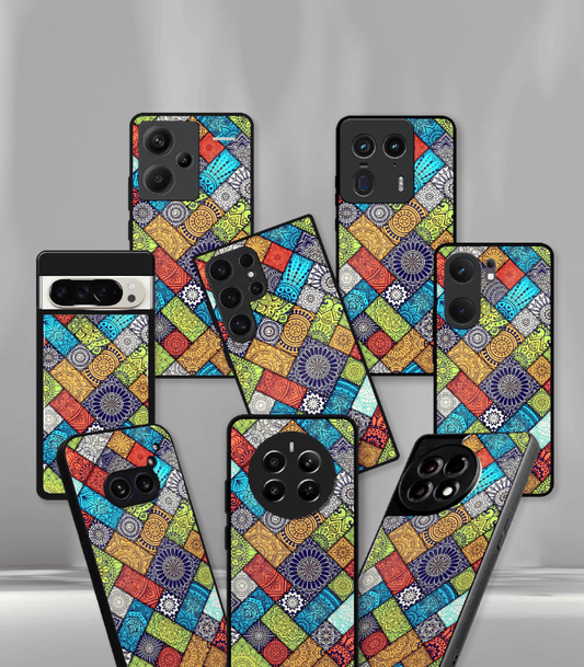 Colorful Aztec Mandala art Premium Phone Case