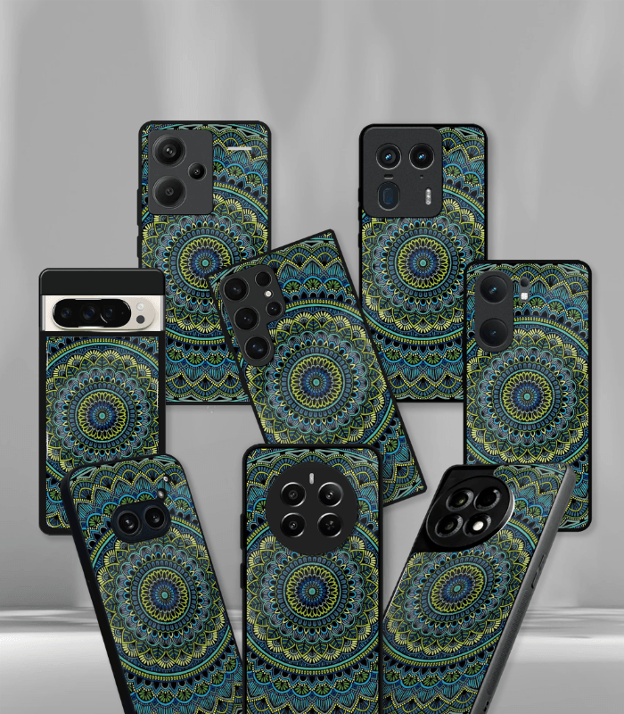 dark mandala art premium phone case