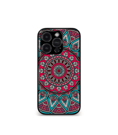 Red Mandala art Premium Phone Case