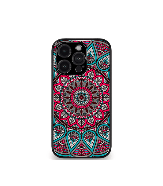 Red Mandala art Premium Phone Case