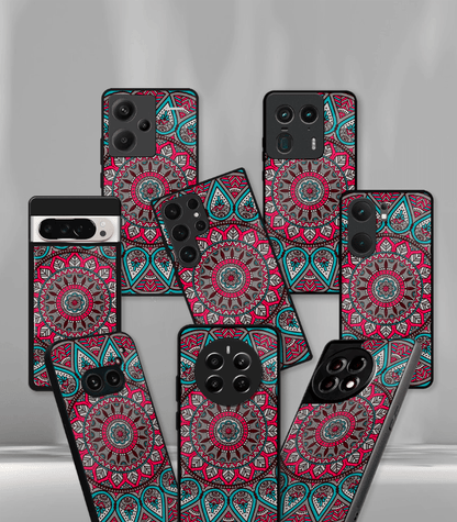 Red Mandala art Premium Phone Case