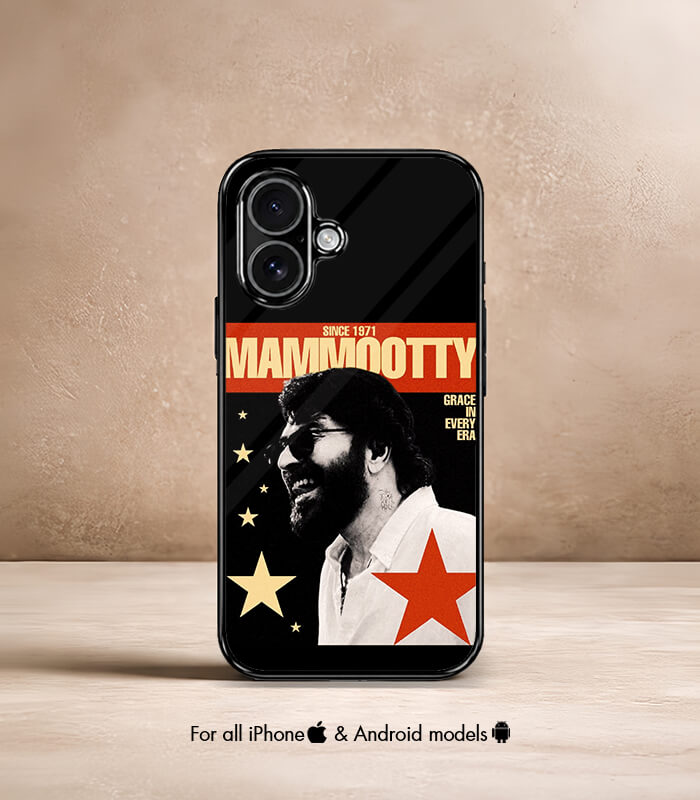 artistic mammukka malluverse edition premium glossy phone case