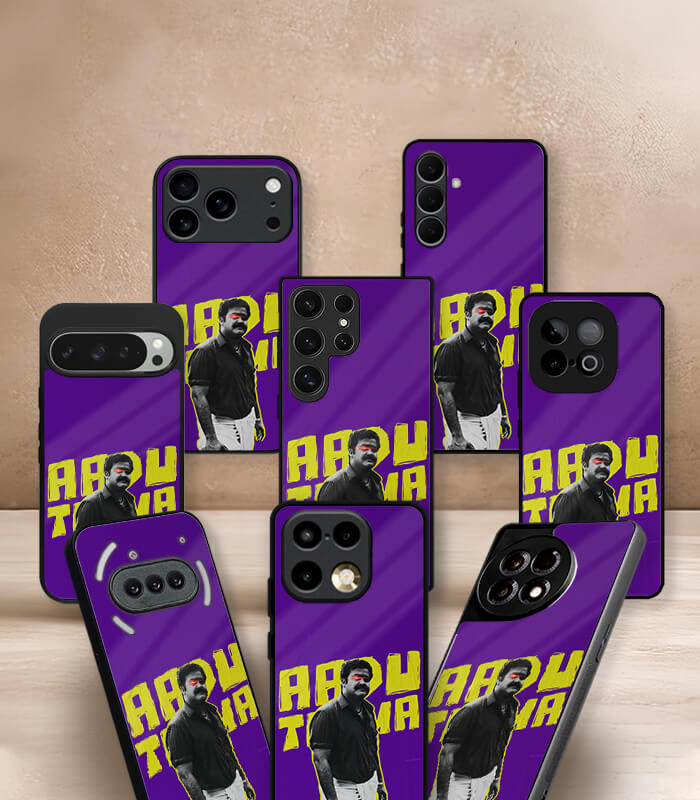 aadu thoma lalettan artistic premium glossy phone case