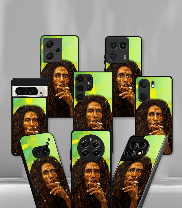 bob marley premium glossy phone case compatible for all phone models!