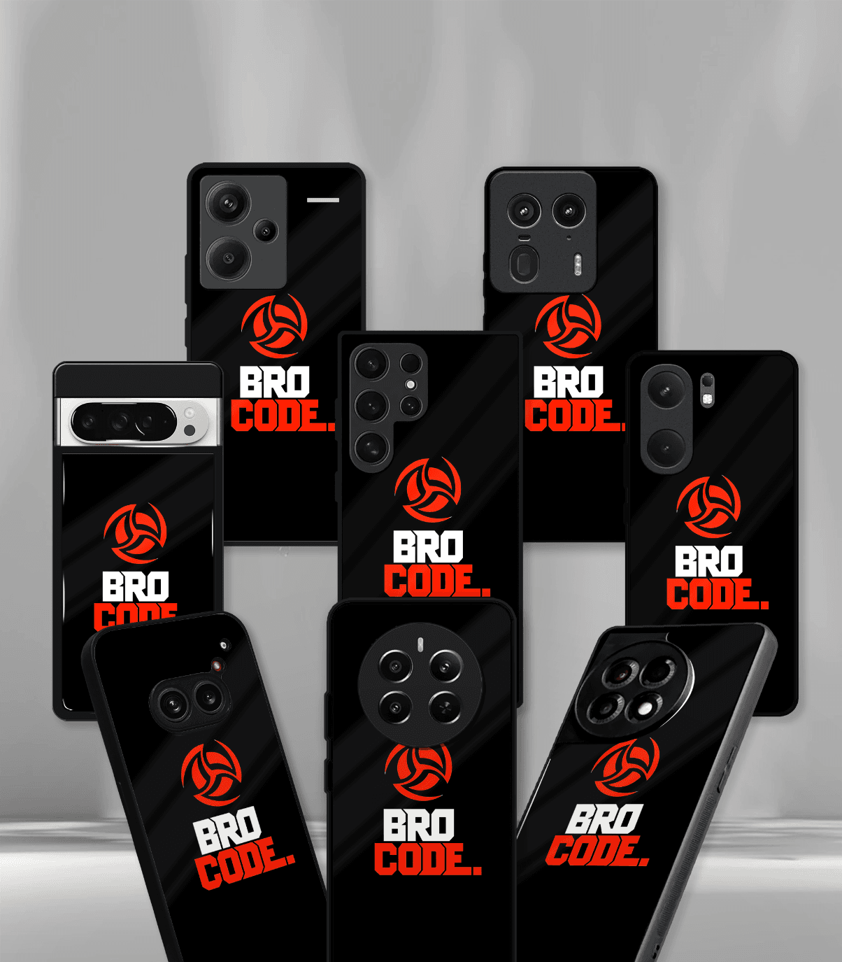 brocode  premium glossy phone case compatible for all phone models!