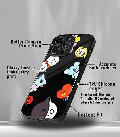 BT21  Premium glossy Phone Case compatible for all phone models!