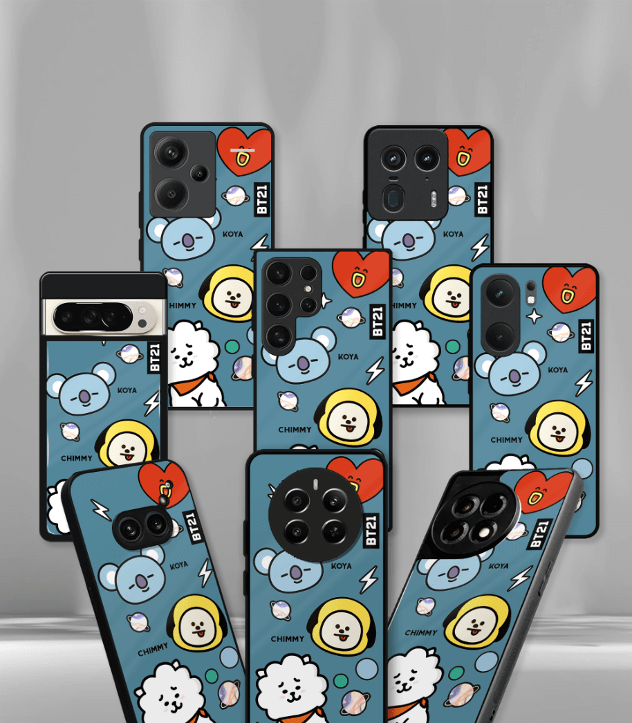 bt21 premium glossy phone case compatible for all phone models!