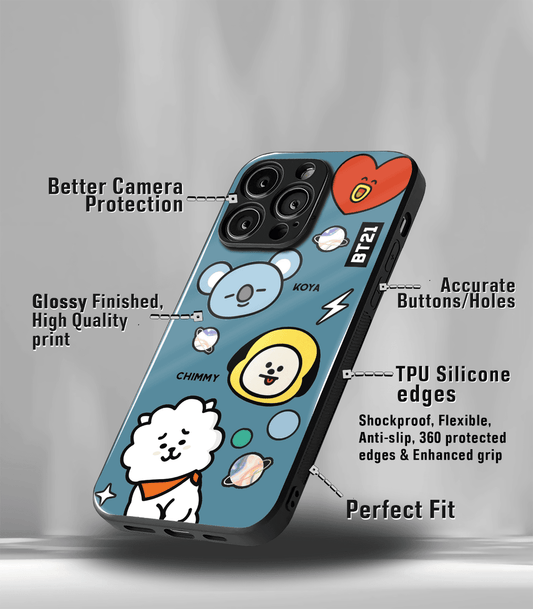 BT21 Premium glossy Phone Case compatible for all phone models!