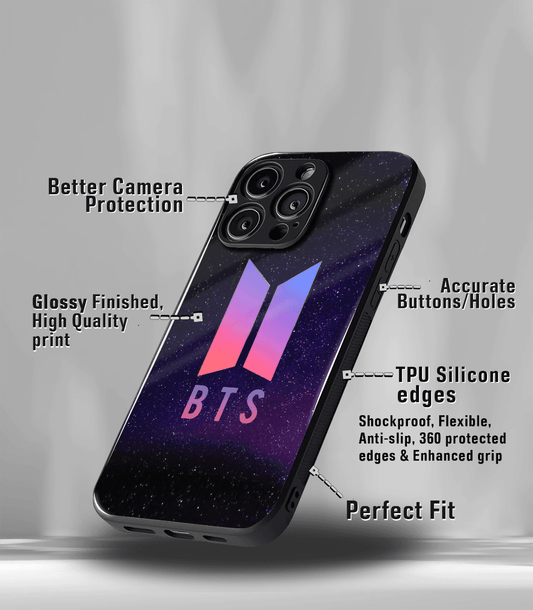 BTS Premium glossy Phone Case compatible for all phone models!