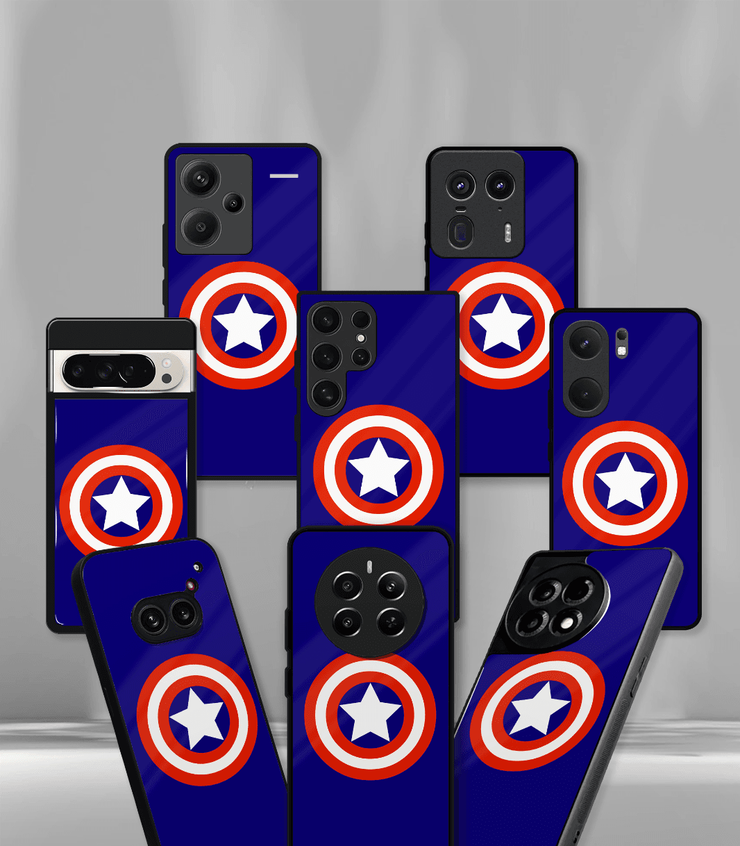superhero edition premium glossy phone case compatible for all phone models!