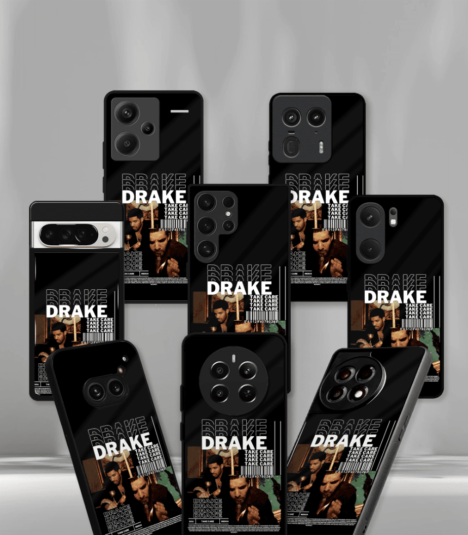 drake premium glossy phone case compatible for all phone models!