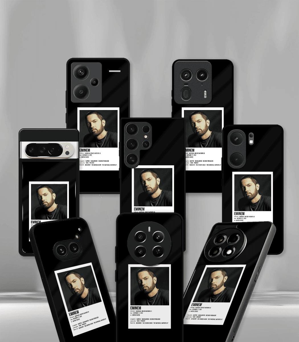 eminem premium glossy phone case compatible for all phone models!
