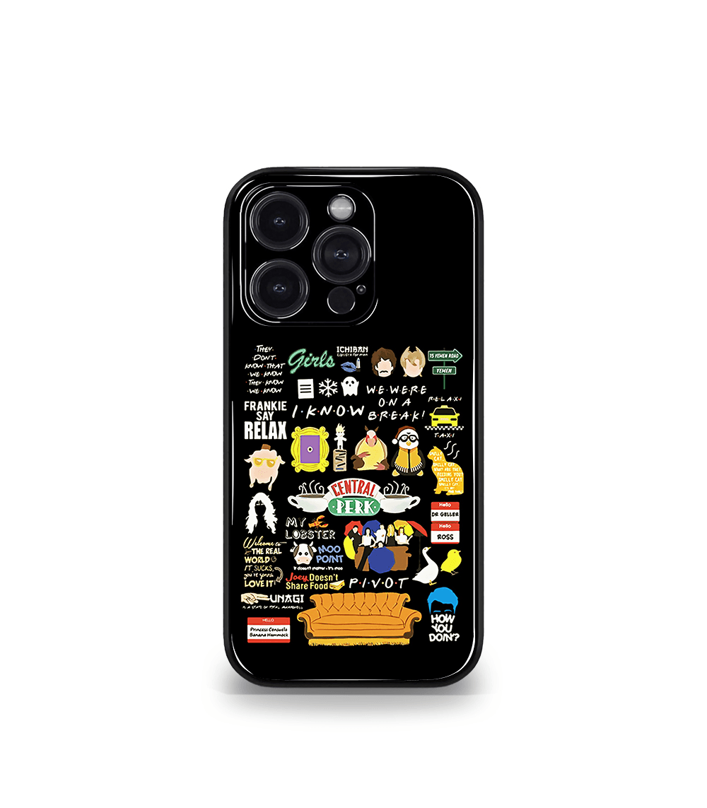 friends  premium glossy phone case compatible for all phone models!