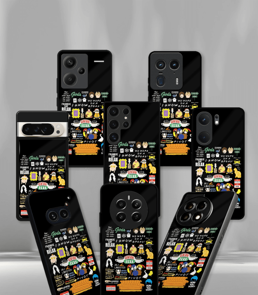 friends  premium glossy phone case compatible for all phone models!