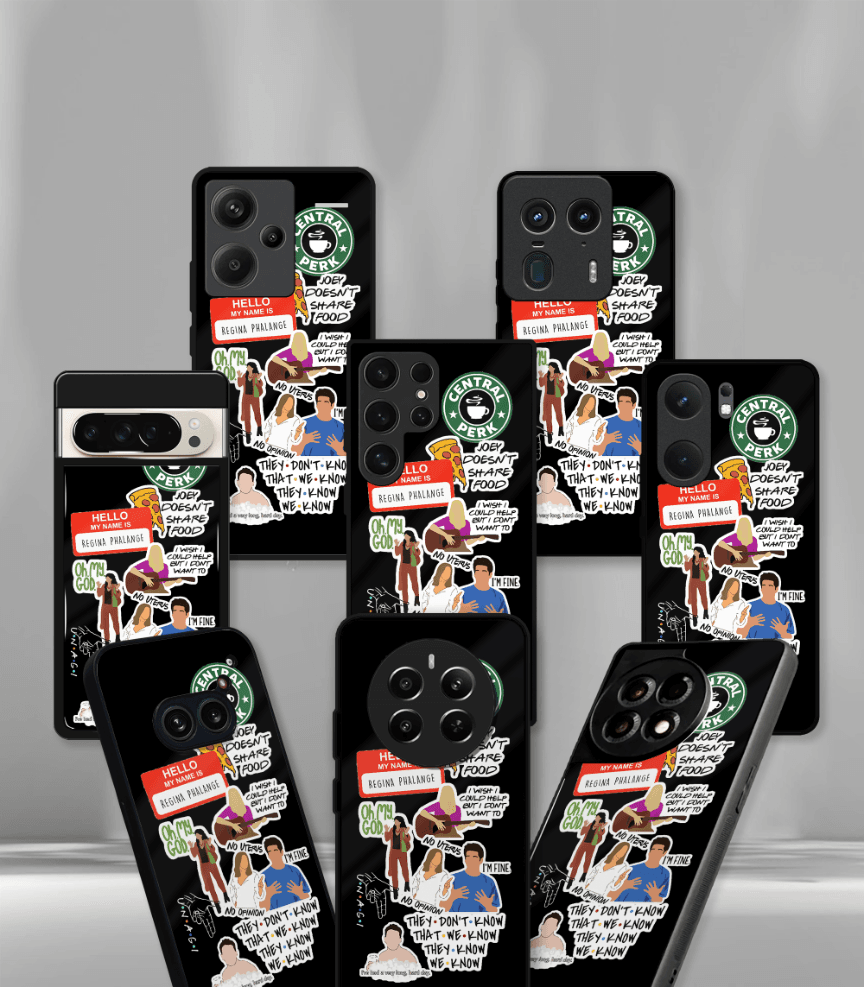 friends  premium glossy phone case compatible for all phone models!