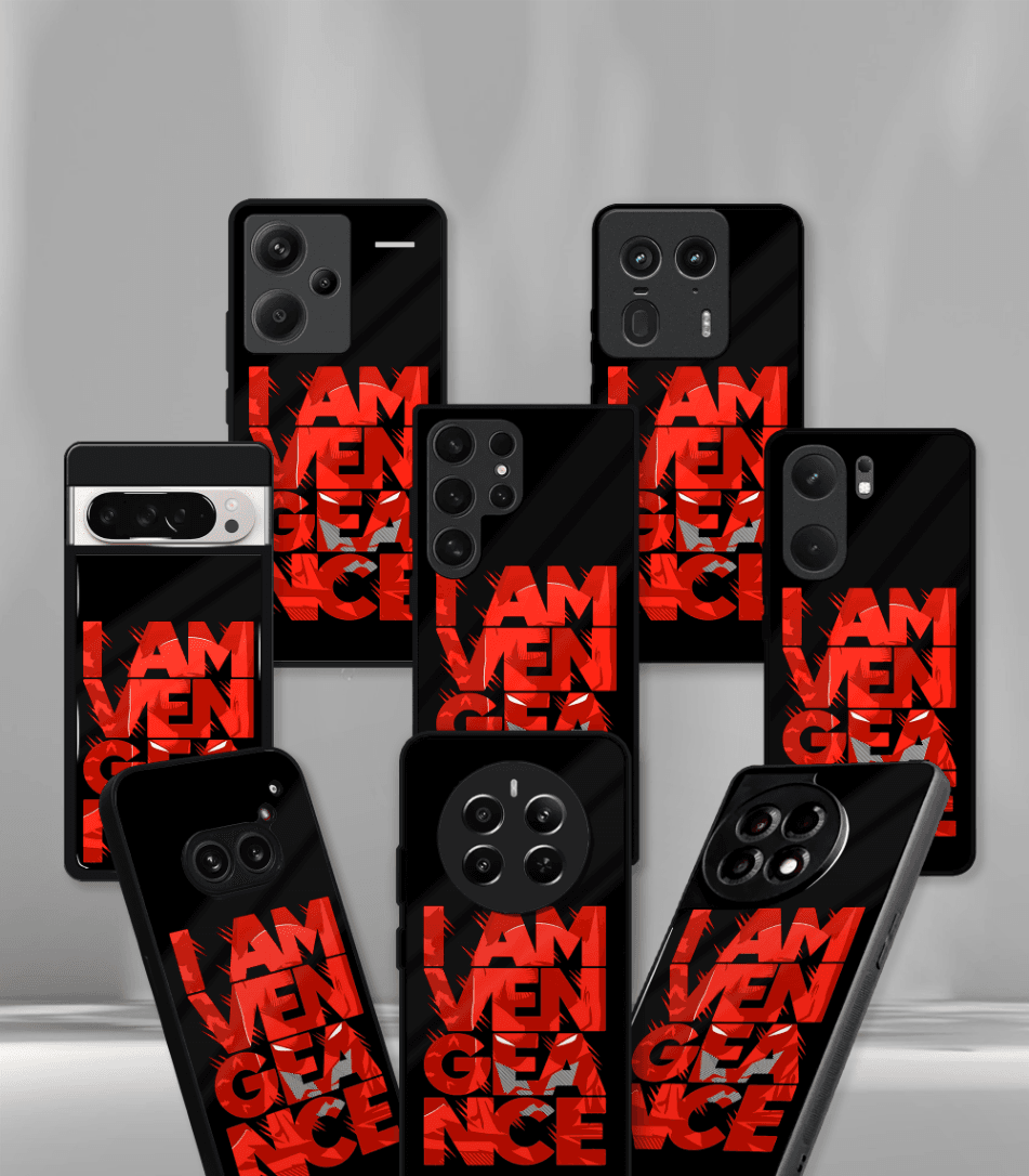 i am vengeance premium glossy phone case compatible for all phone models!