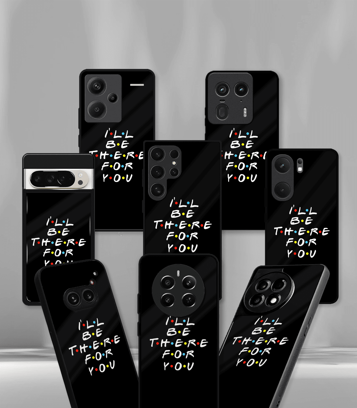 friends premium glossy phone case compatible for all phone models!