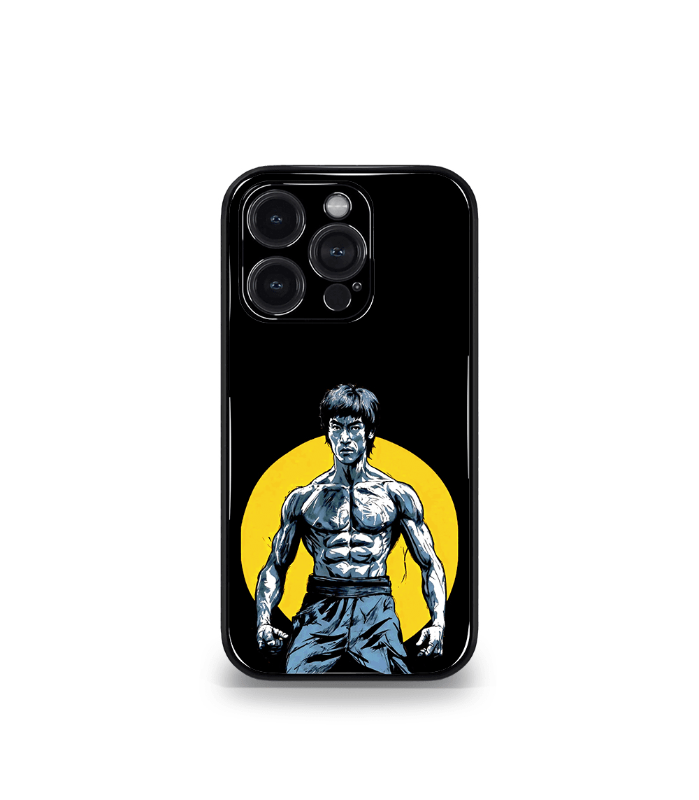 bruce lee art premium glossy phone case compatible for all phone models!