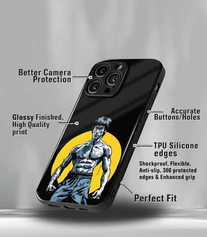 Bruce Lee Art Premium glossy Phone Case compatible for all phone models!