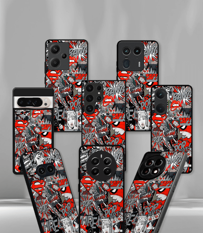 superhero edition premium glossy phone case compatible for all phone models!