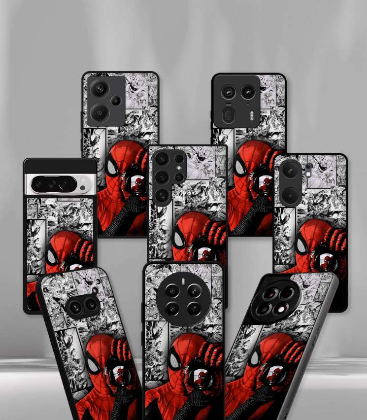 superhero edition premium glossy phone case compatible for all phone models!