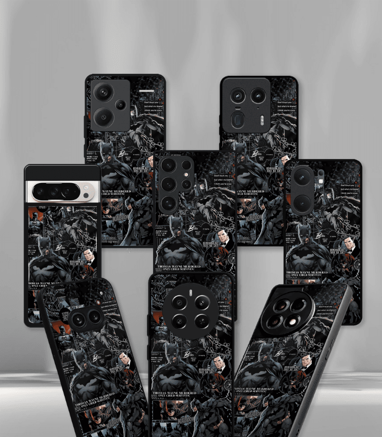 superhero edition premium glossy phone case compatible for all phone models!