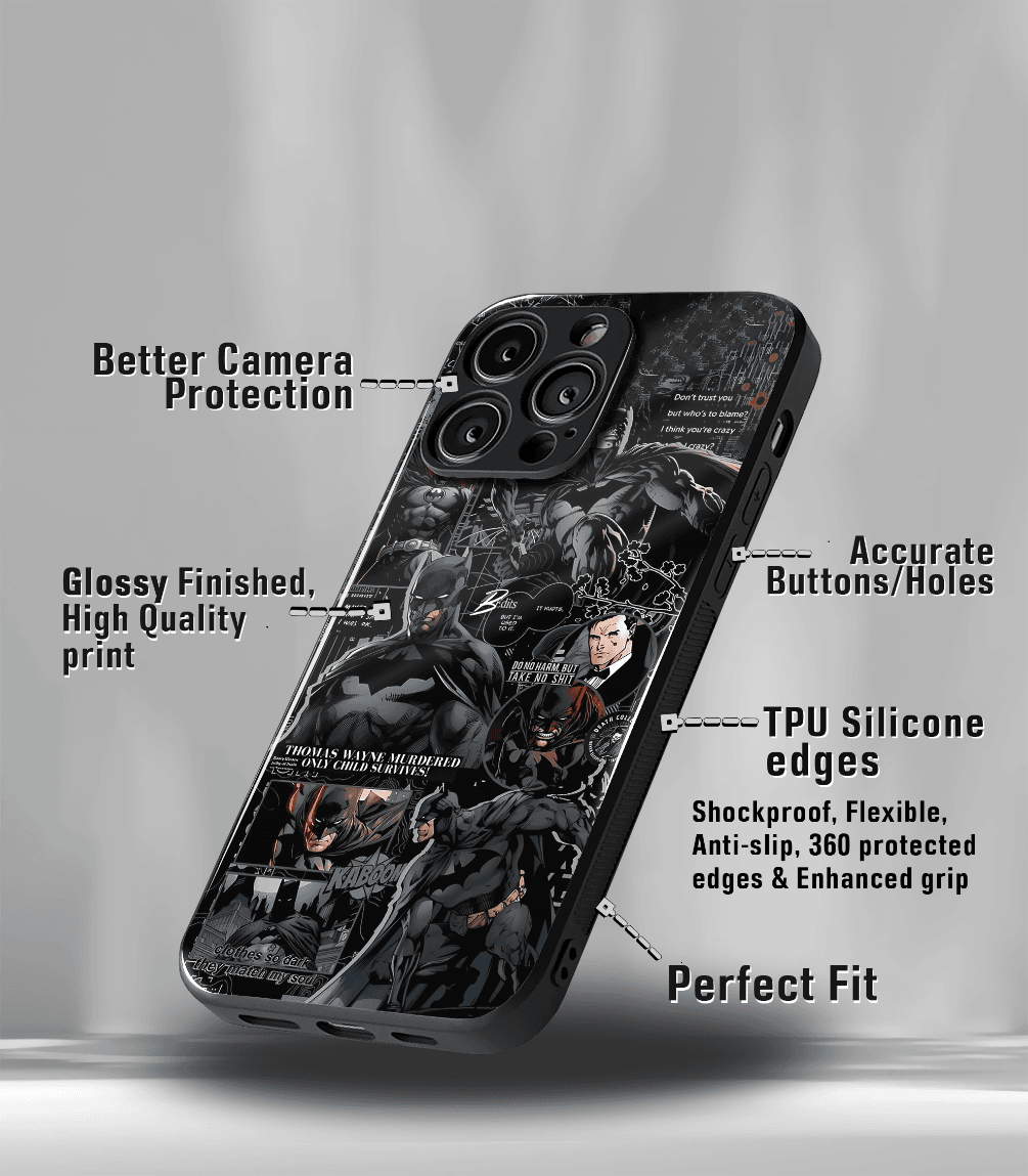 superhero edition premium glossy phone case compatible for all phone models!