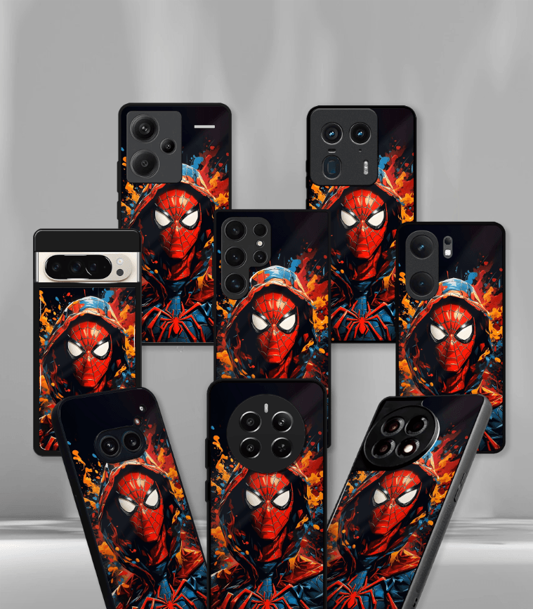 superhero edition premium glossy phone case compatible for all phone models!