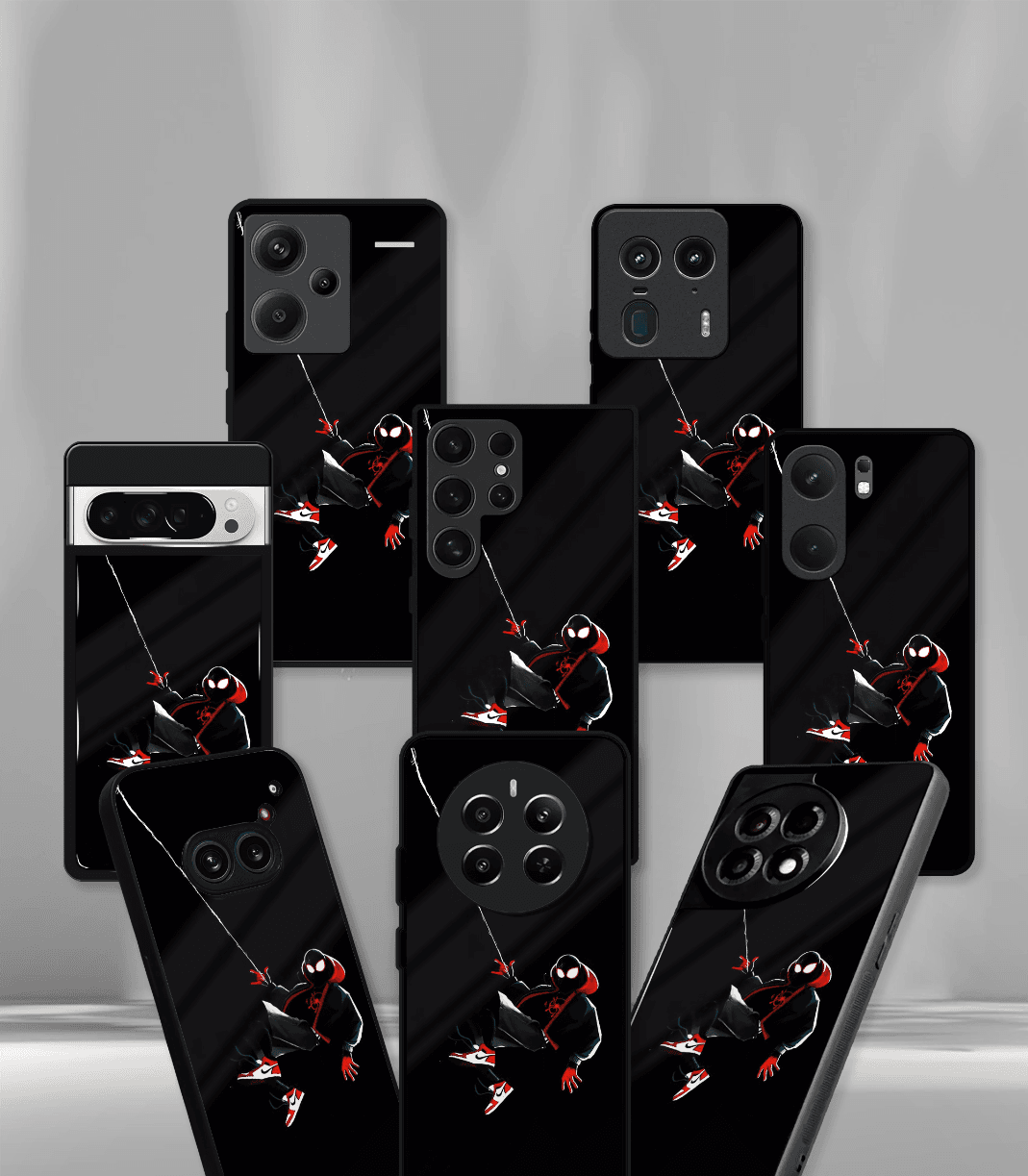 superhero edition premium glossy phone case compatible for all phone models!