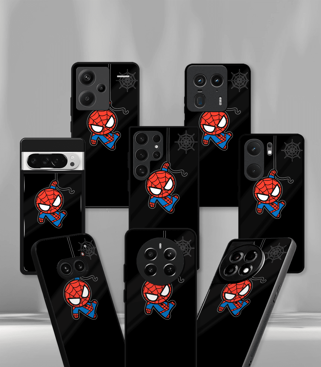 superhero edition premium glossy phone case compatible for all phone models!