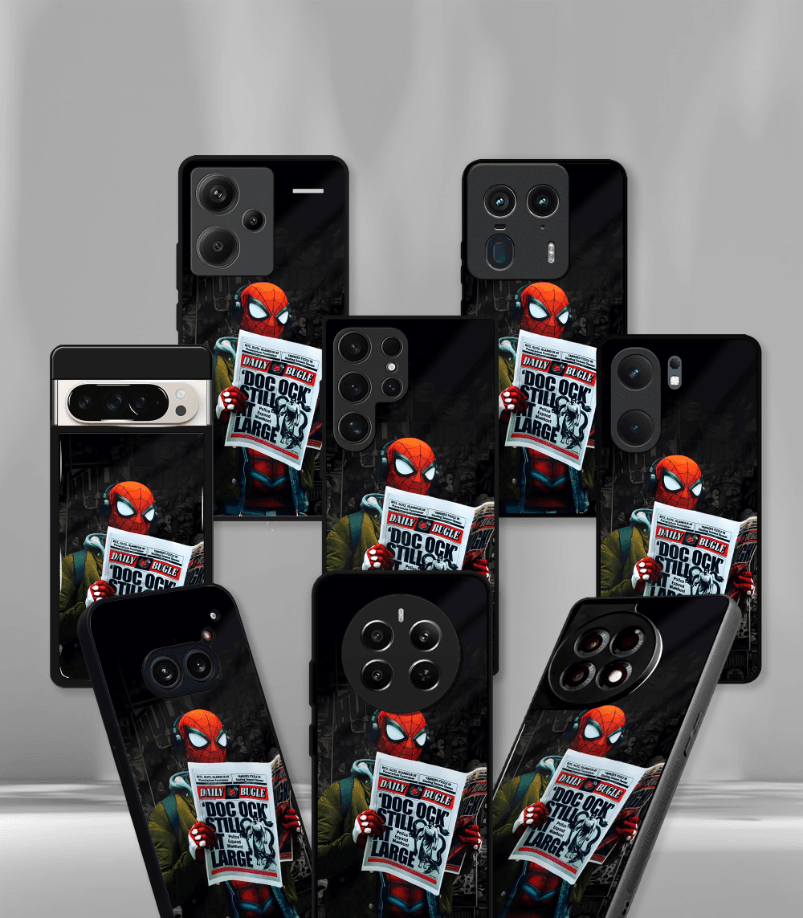 superhero edition premium glossy phone case compatible for all phone models!