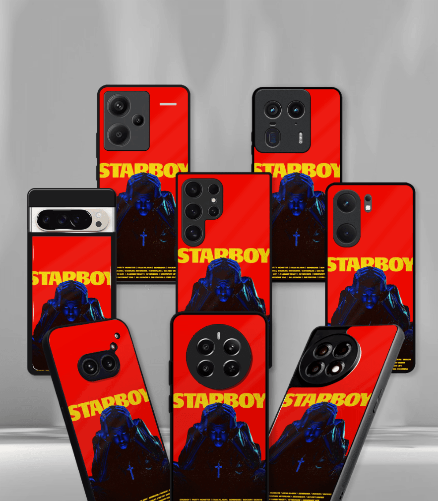 starboy red edition premium glossy phone case compatible for all phone models!