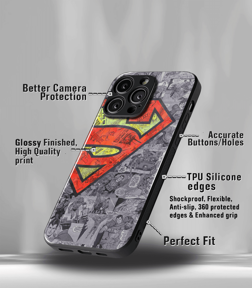 superhero edition premium glossy phone case compatible for all phone models!