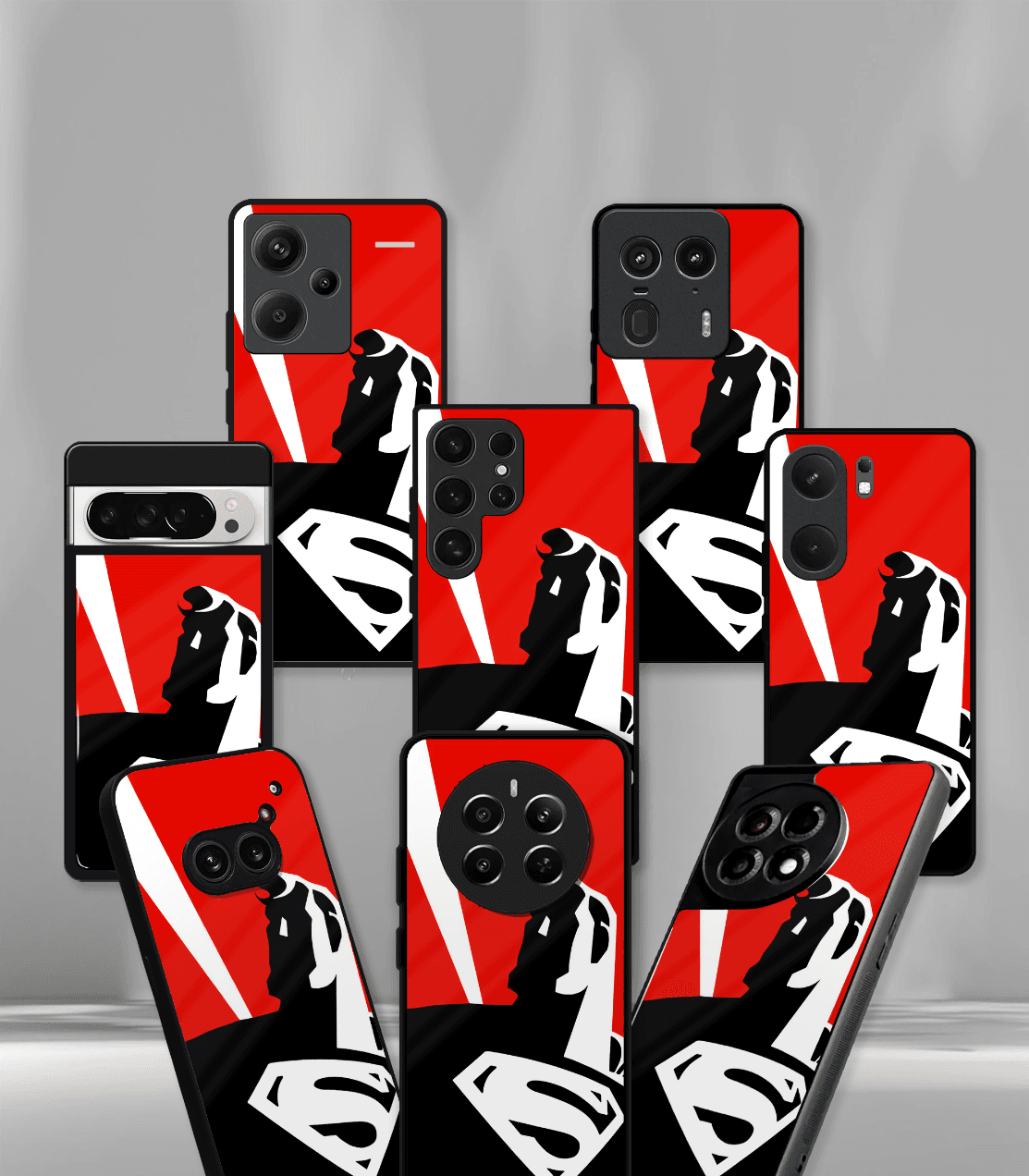 superhero edition premium glossy phone case compatible for all phone models!