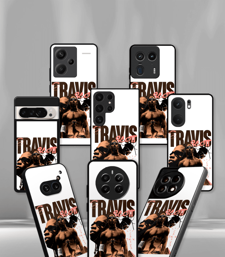 travis scott premium glossy phone case compatible for all phone models!