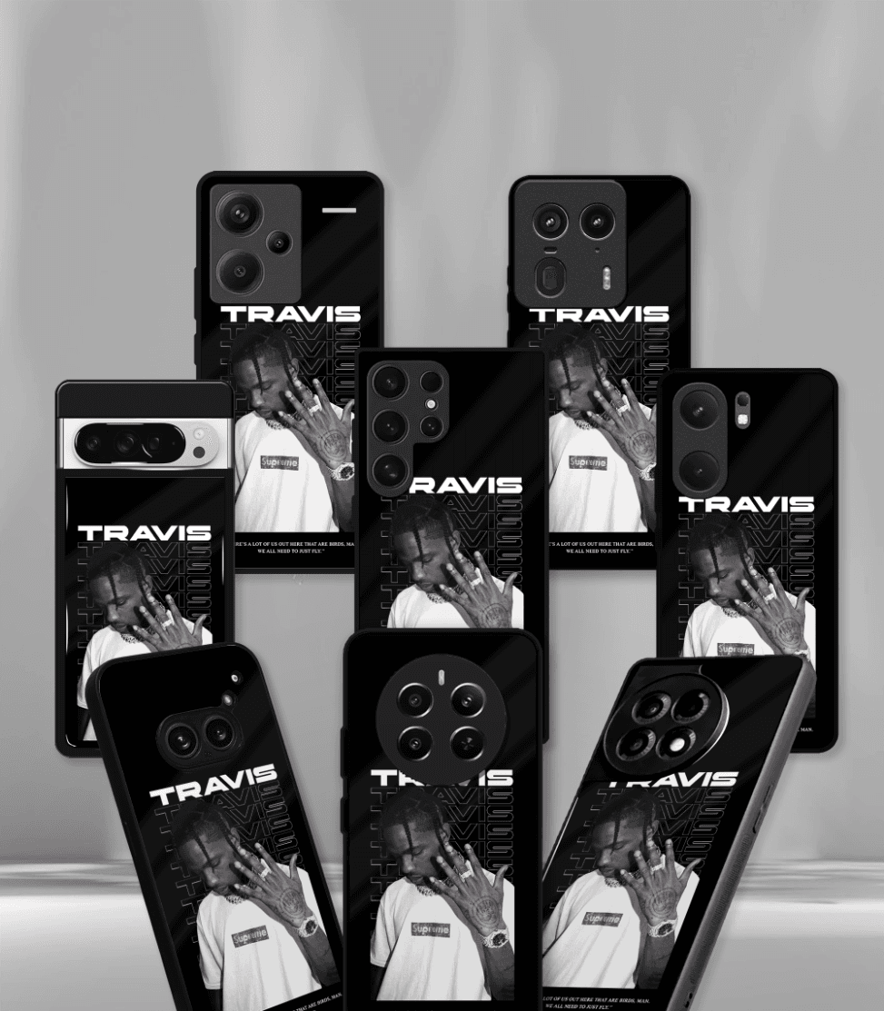 travis scott premium glossy phone case compatible for all phone models!