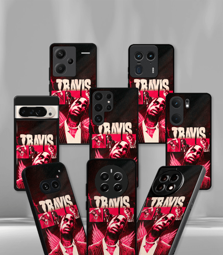 travis scott premium glossy phone case compatible for all phone models!