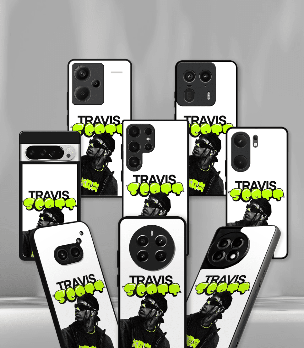 travis scott premium glossy phone case compatible for all phone models!